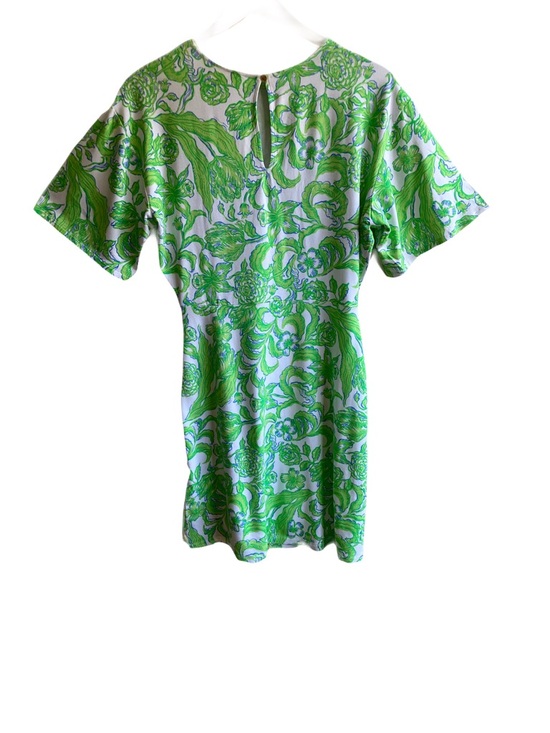 Lilly Pulitzer Shaw Dress Size S Daffodil Hill Floral Resort Short Sleeves - Picture 5 of 13